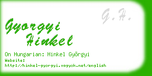 gyorgyi hinkel business card